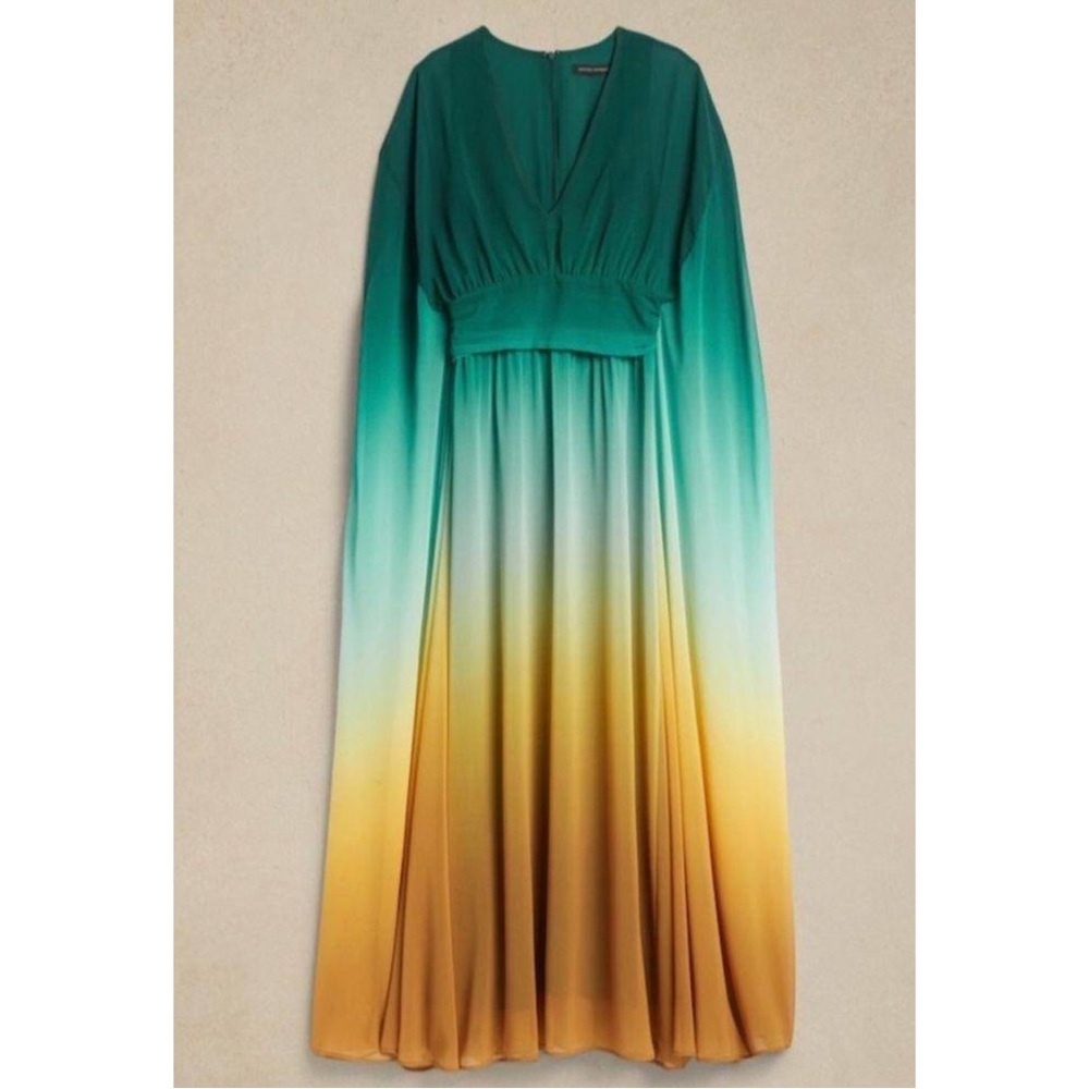 BANANA REPUBLIC ~Zela Chiffon Maxi Dress (NWT) - Picture 10 of 14